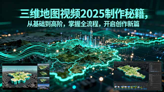 三维地图视频2025制作秘籍，从基础到高阶，掌握全流程，开启创作新篇-好项目